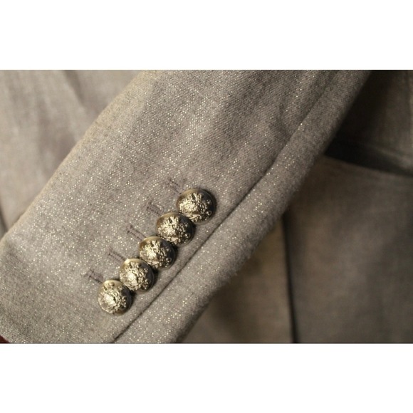 VERONICA BEARD Dickey Jacket ORIA Silver Grey‎ Wool Women Blazer Jacket Size 2 - Picture 9 of 14